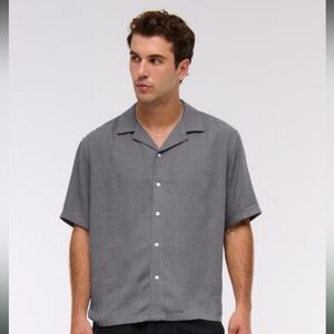 Abercrombie & Fitch Camp Collar Summer linen blend shirt